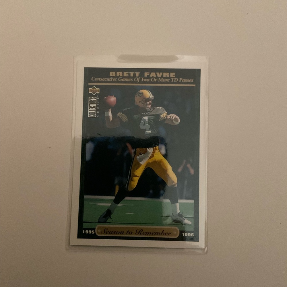 Brett Farve Collectors Choice 1995 memorable moments card great condition